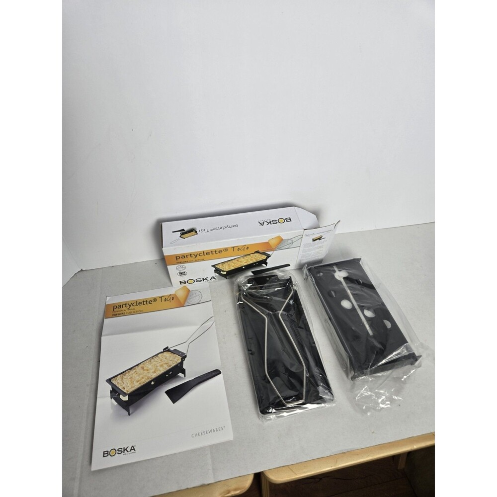 New! Boska Holland Partyclette To Go Portable Cheese Raclette Fondue Tealights